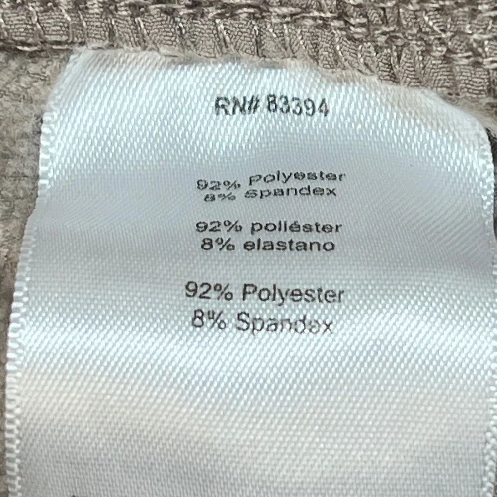 Asics Mens Athletic Jogger Pants Tan Taupe Elastic Waist Training Medium